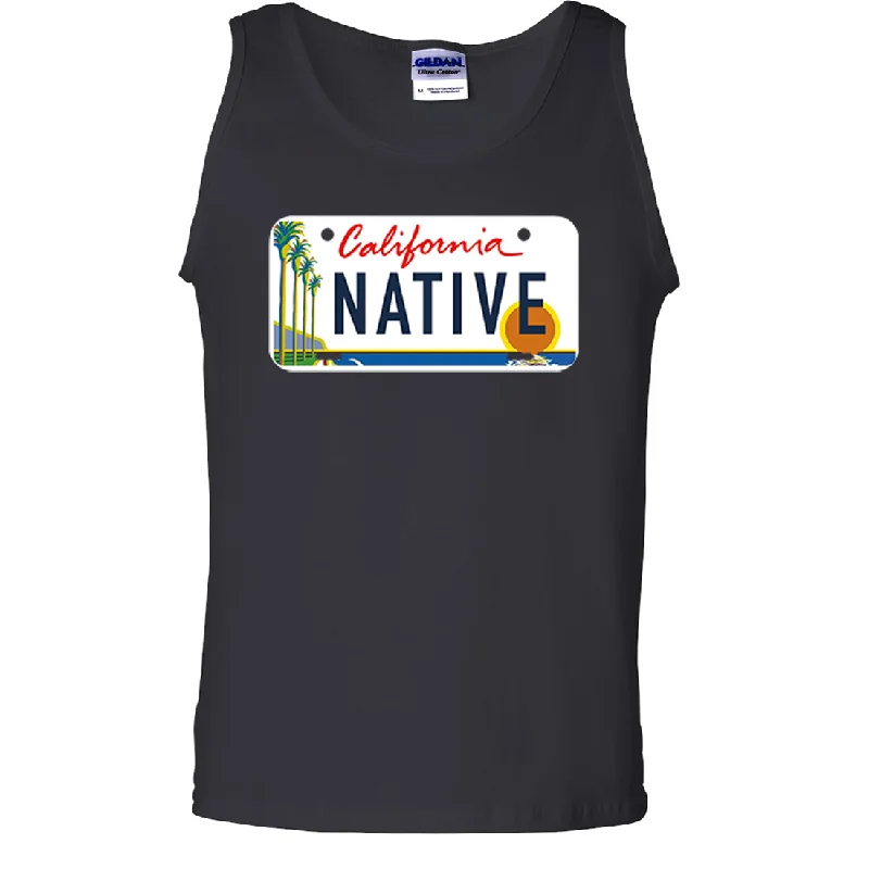 California Native License Plate Asst Colors Tank Top