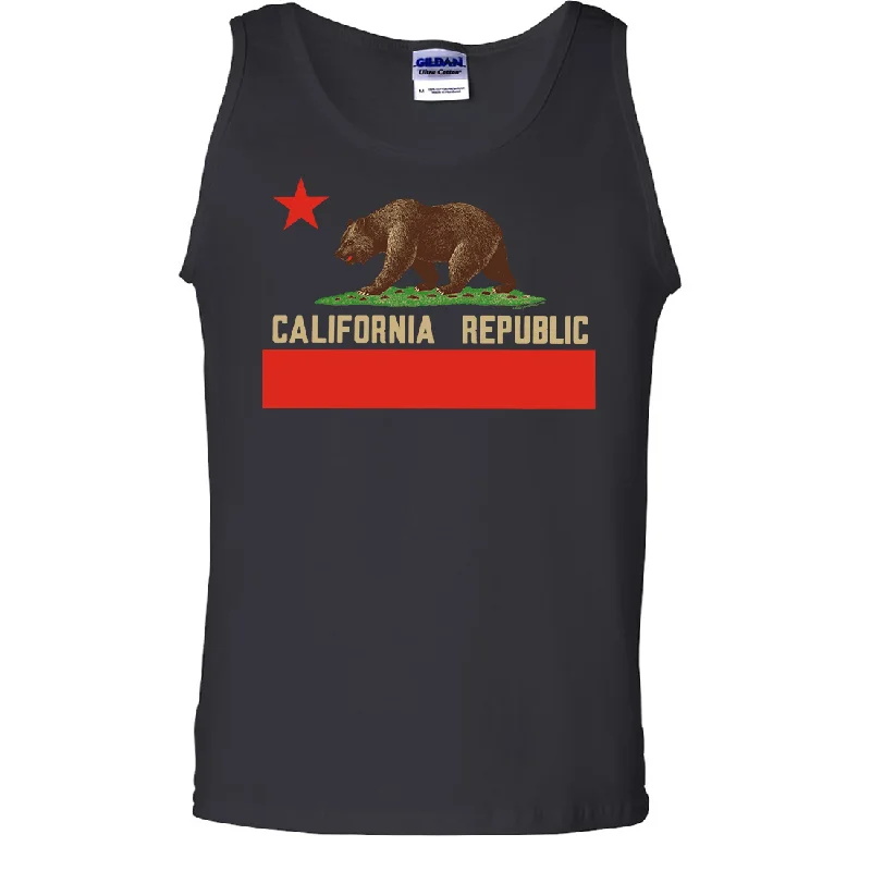 Don Pimentel California Republic Bear Flag Asst Colors Tank Top