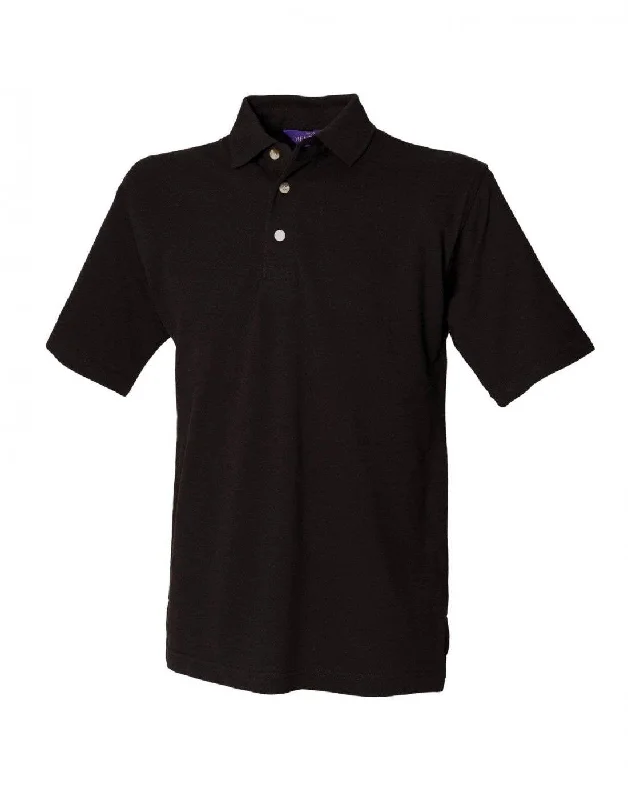 Classic Cotton Pique Polo Shirt | BLACK