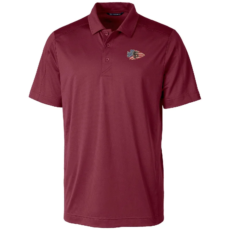 Cutter & Buck Men's Veteran's Alliance Arrowhead Logo Drytec Polo - Garnet