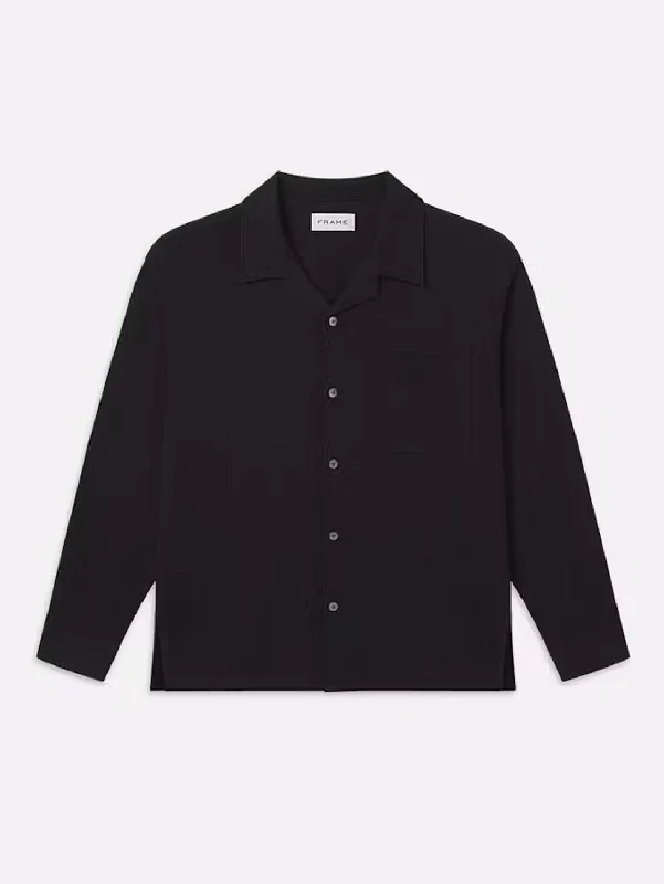 Duo Fold Relaxed Shirt - Black