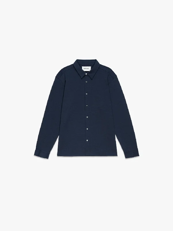 Duo Fold Long Sleeve Relaxed Shirt - Navy