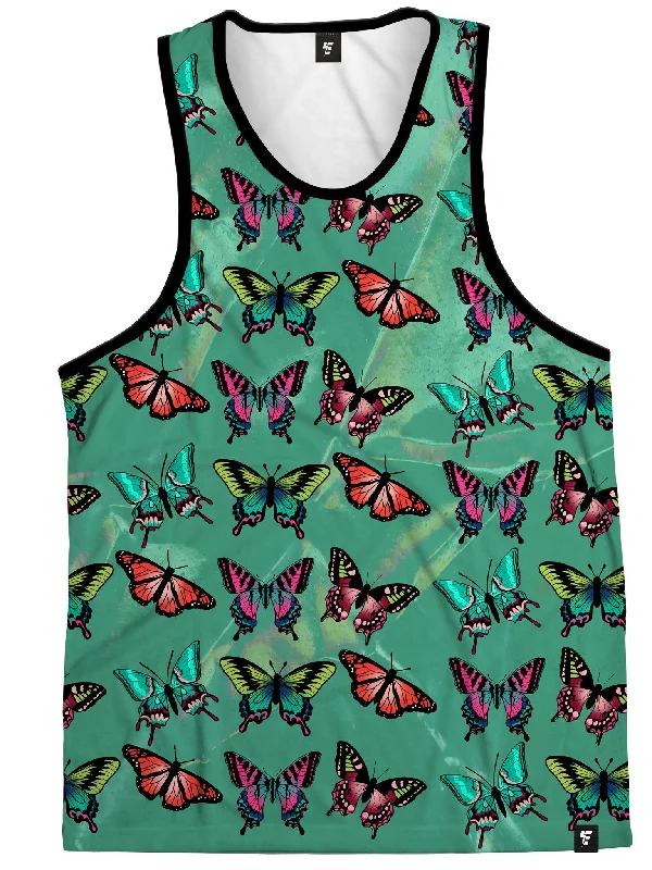 Emerald Butterfly Unisex Tank