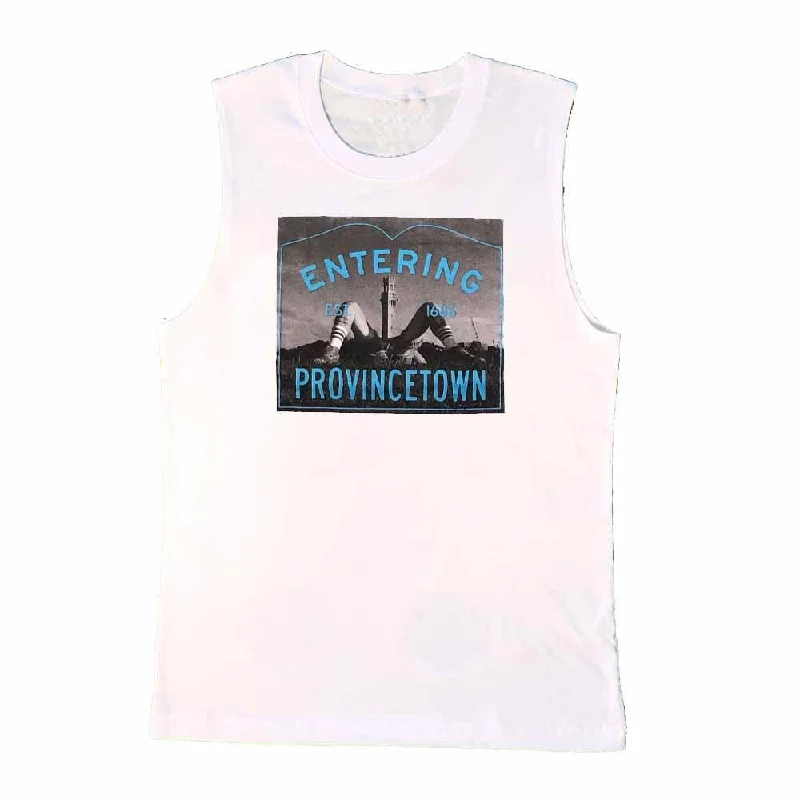 Entering Provincetown Pilgrim Monument Sleeveless T-Shirt