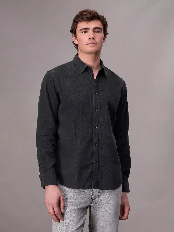 Finch Corduroy Shirt - Black