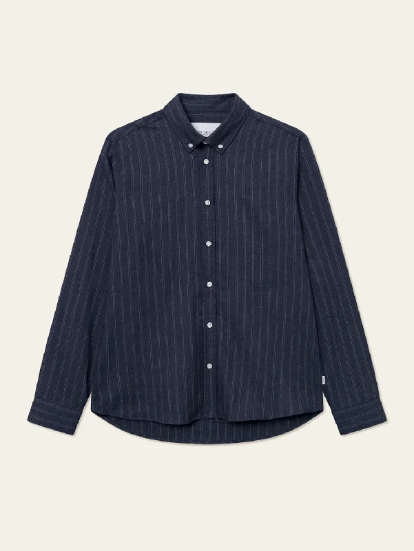 Desert Reg Stripe Shirt - Dark Navy