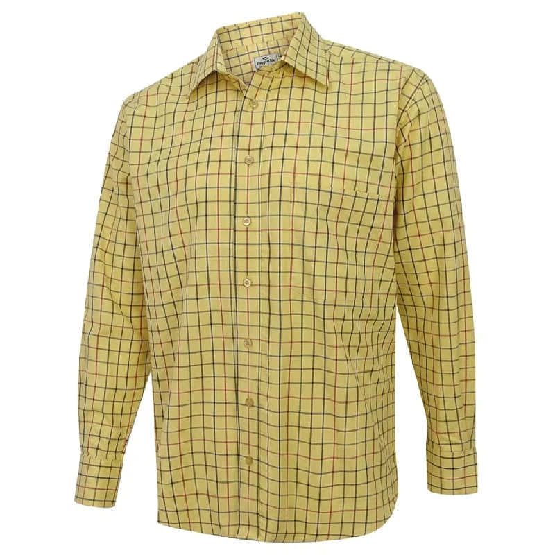 Hoggs Of Fife Men's Governor Shirt Gold Check