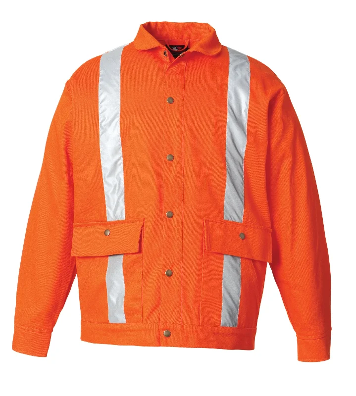 JK331 - Custom Unlined construction jacket with reflective tape