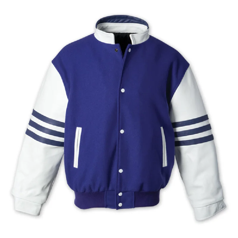 JK346 - Custom Melton leather varsity jacket