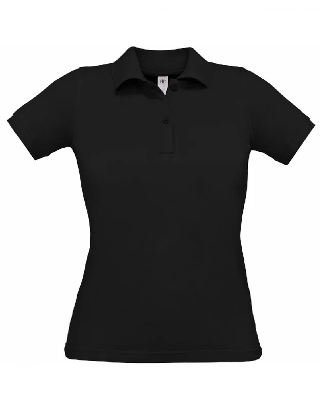 Ladies Safran Pure Polo Shirt | BLACK