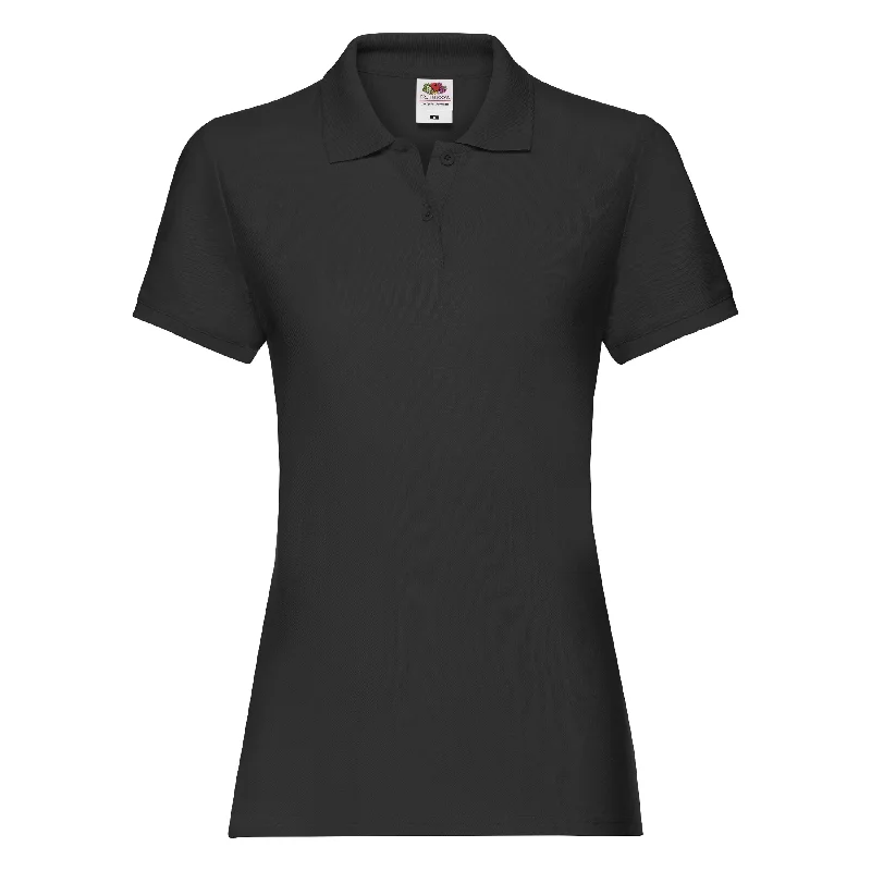 Lady-Fit Premium Polo | BLACK