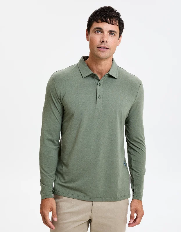 Long Sleeve Polo Shirt UPF50+ Sensitive Collection