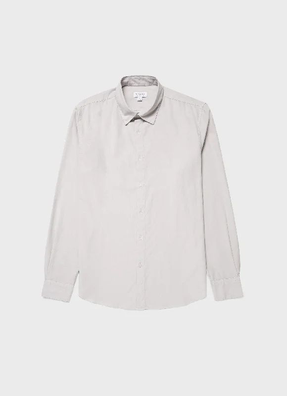 Men's Fine Cord Shirt in Putty