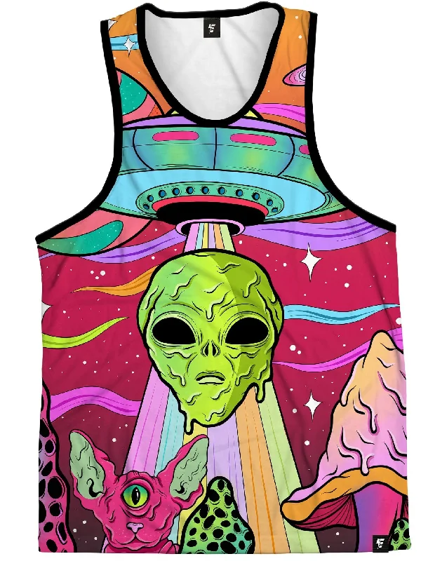 Neon Alien Invasion (Dusk) Unisex Tank Top