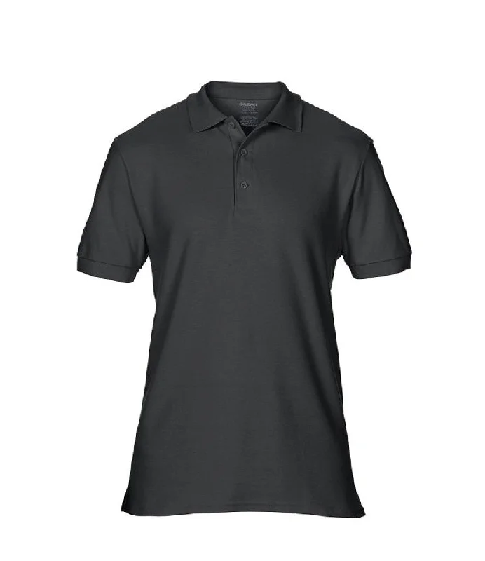 Premium Cotton Double Pique Sport Shirt | BLACK