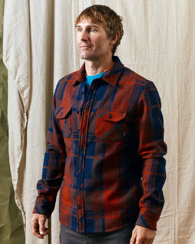 Preston - Mens Flannel Shirt - Blue