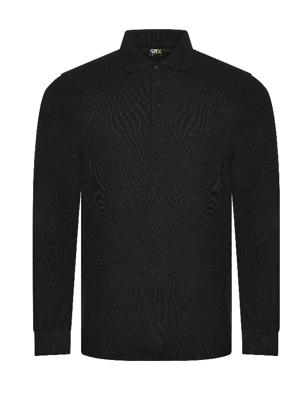 Pro Long Sleeve Polo | BLACK