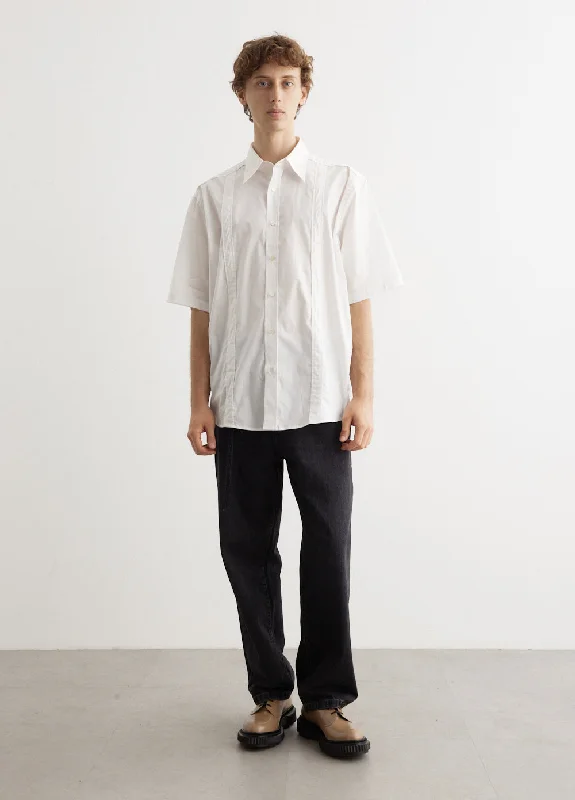 Sandaan Short-Sleeve Cotton Poplin Shirt