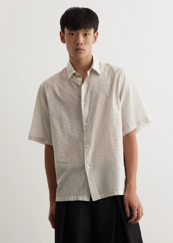 Short Sleeve Regular Collar Shirt