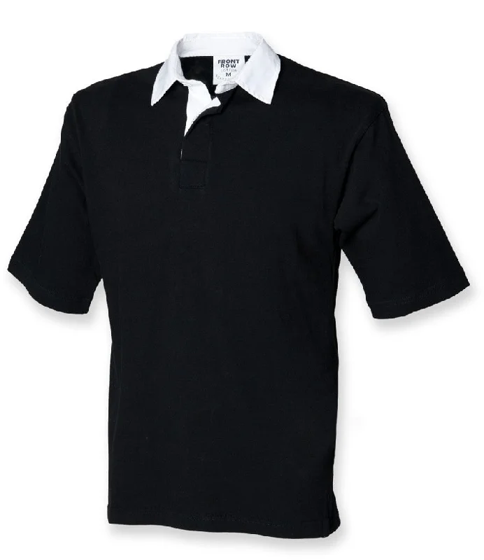 Short Sleeve Rugby Shirt | BLACK