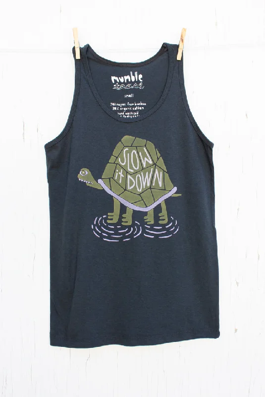 Slow it Down - Charcoal Unisex Tank