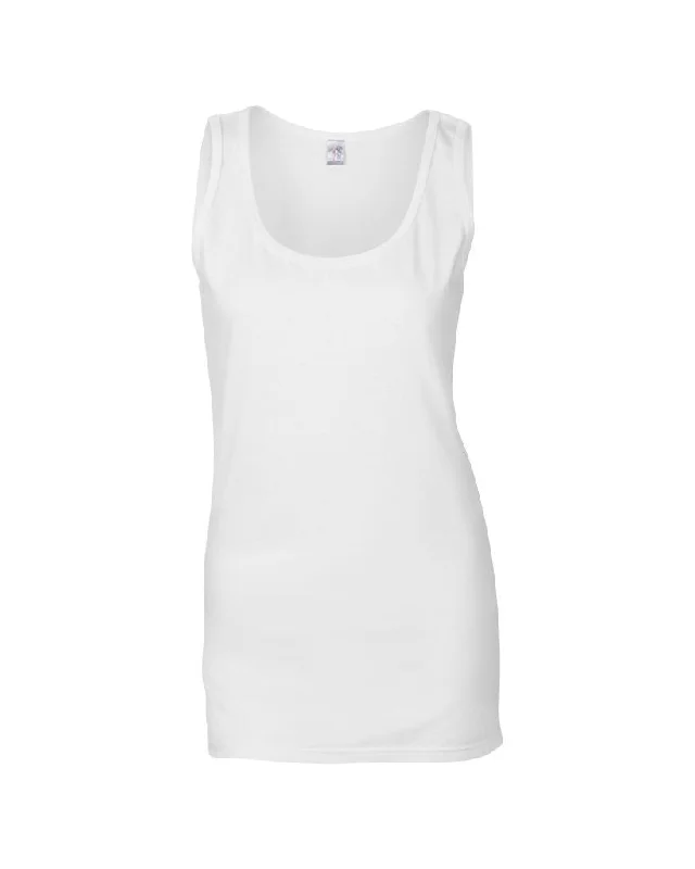 Soft Style Ladies Tank Top | WHITE