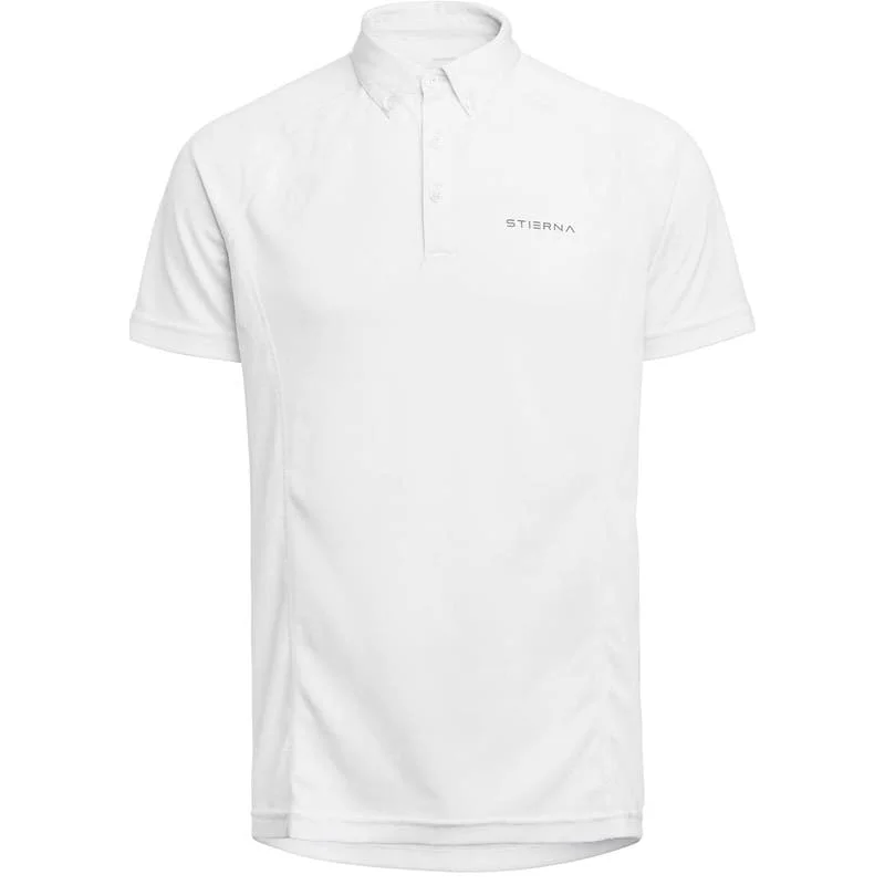 Stierna Men's Apollo Short Sleeved Polo Shirt White