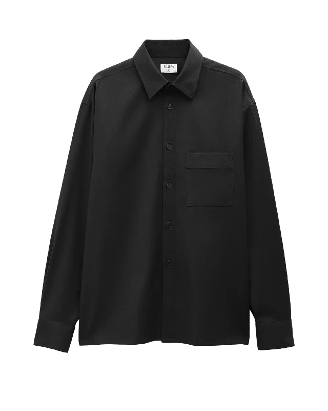 Wool Twill Overshirt