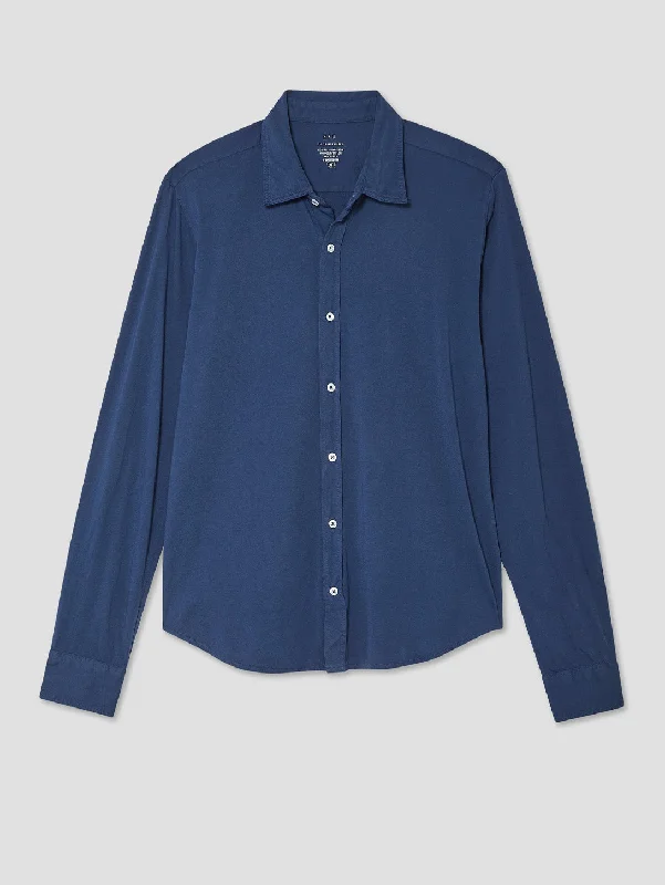 Long Sleeve Supima Easy Shirt - Indigo