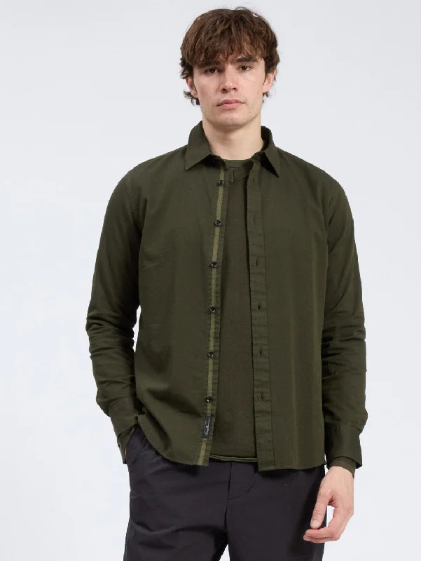 Tomlin Stretch Dobby Shirt - Forest Green