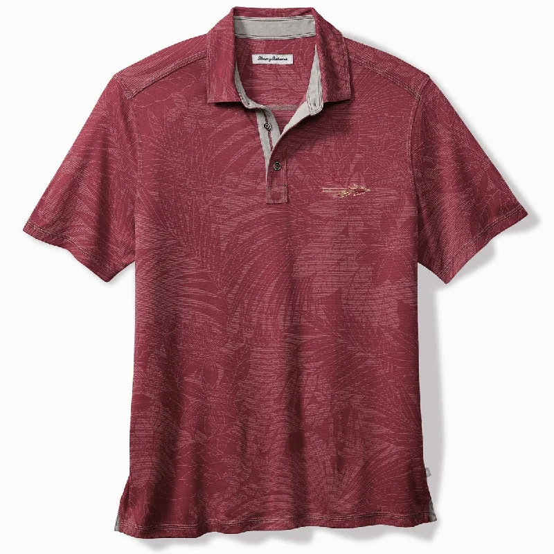 Tommy Bahama Men's Spear Logo Sport Santiago Paradise Polo - Maroon Berry