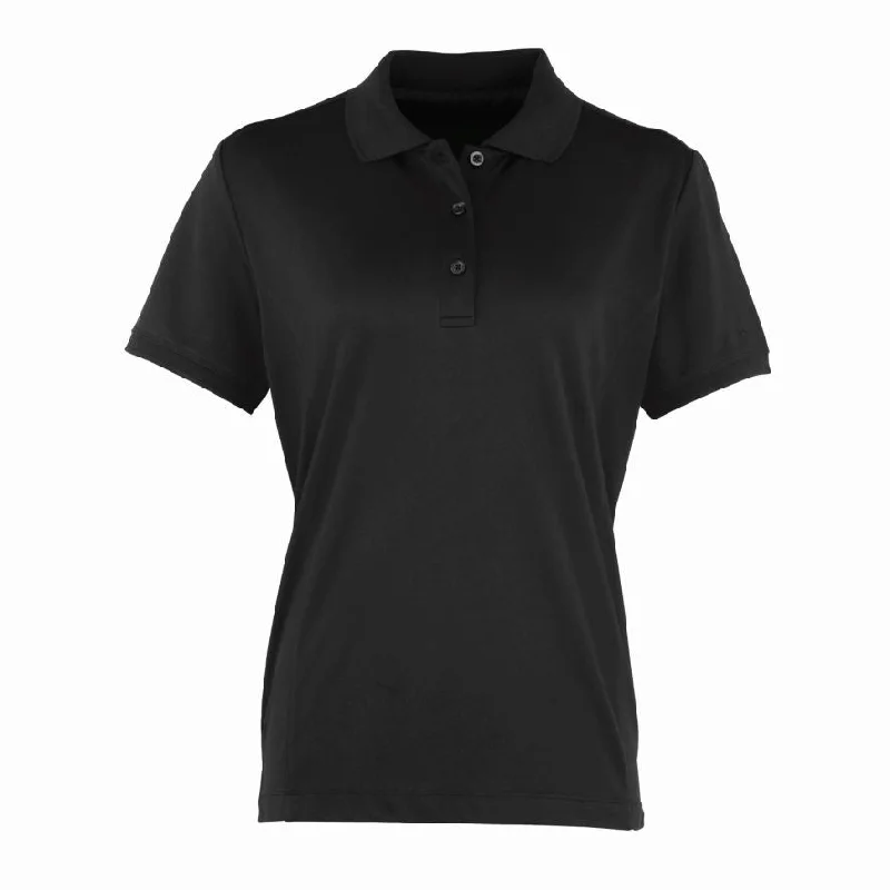 Women's Coolchecker Pique Polo | BLACK