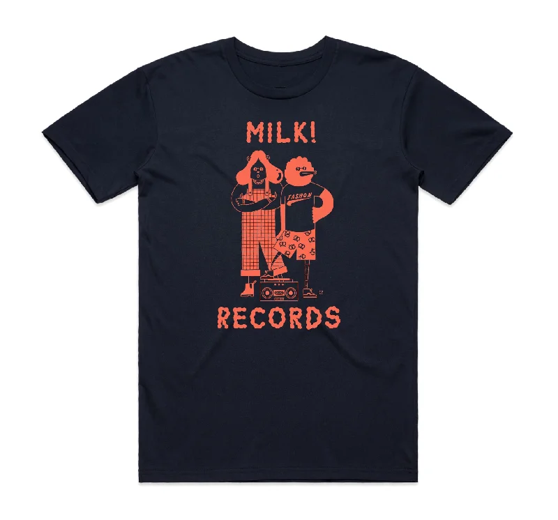 Milk Records Navy T-Shirt