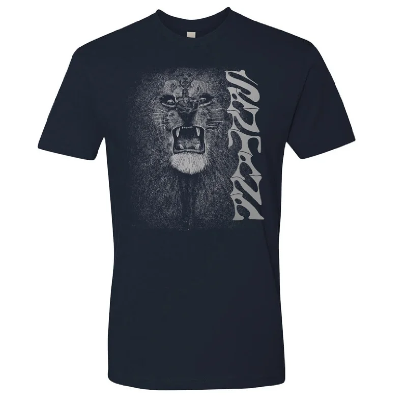 Metallic Lion Navy Tee