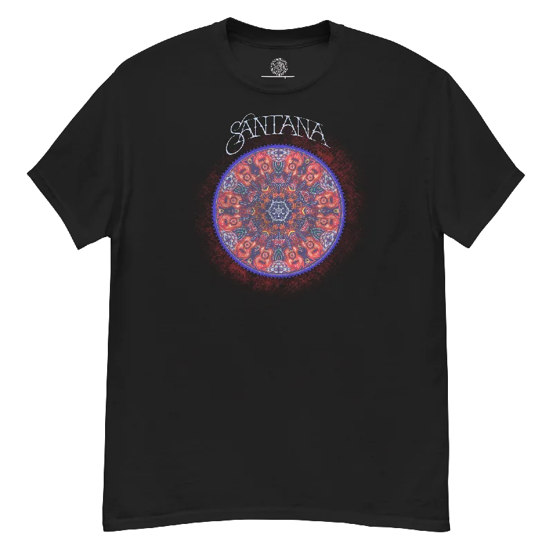 Santana - Guitar Mandala T-Shirt - Black