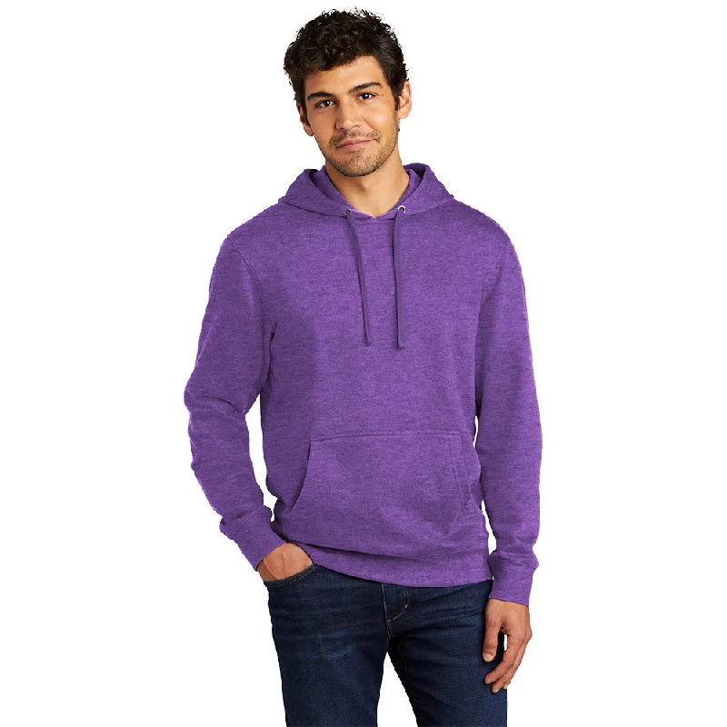 District DT6100 V.I.T. Fleece Hoodie - Heathered Purple