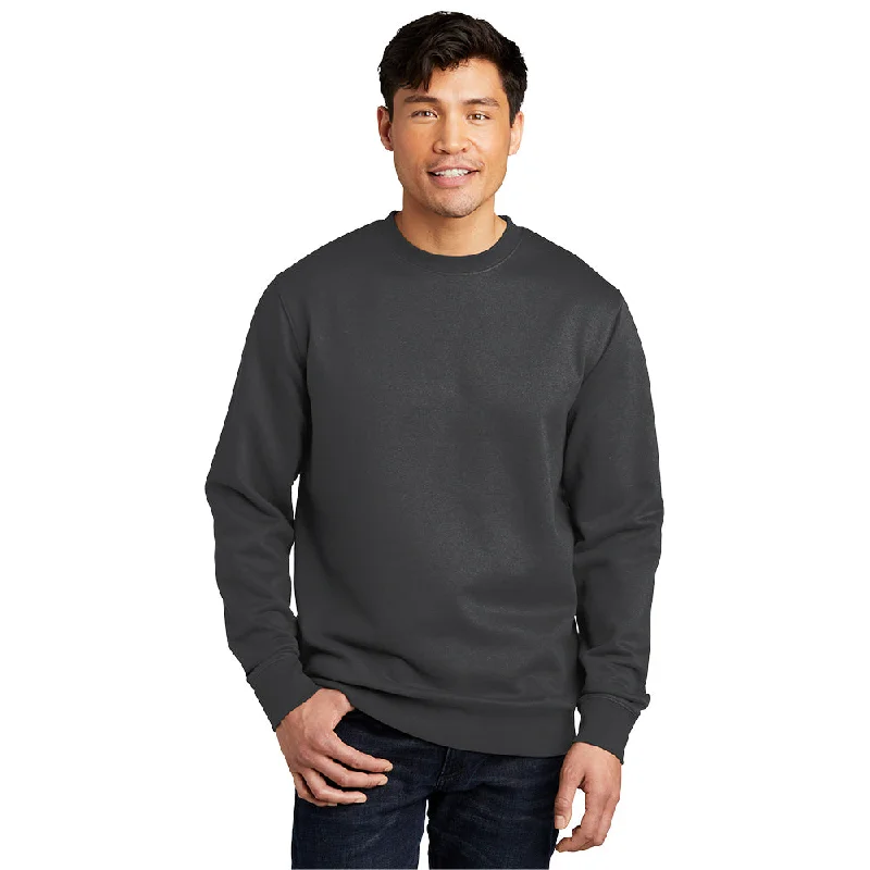 District DT6104 V.I.T. Fleece Crew - Charcoal