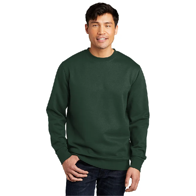 District DT6104 V.I.T. Fleece Crew - Forest Green