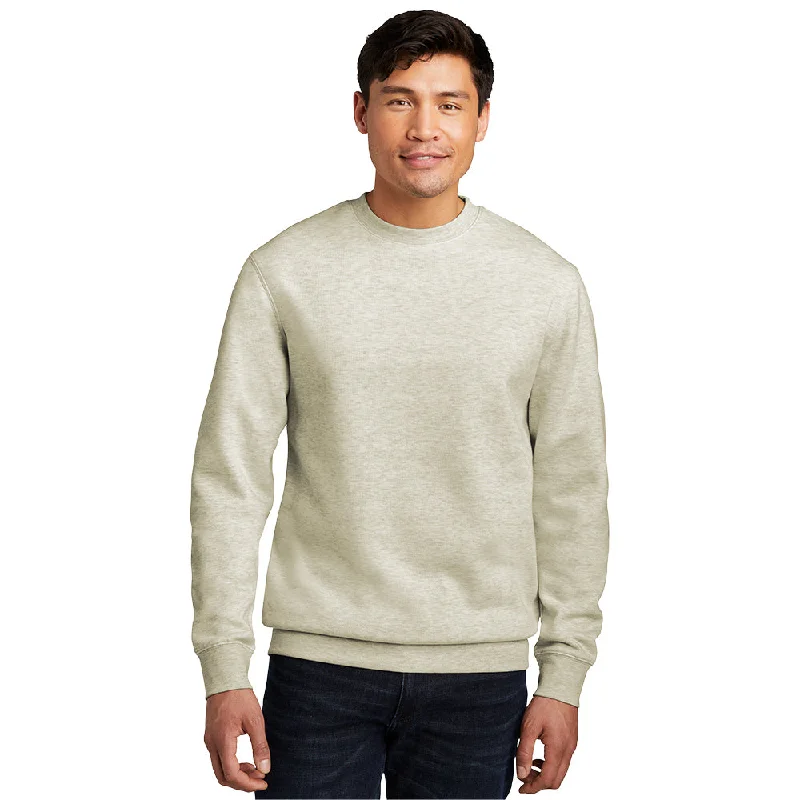 District DT6104 V.I.T. Fleece Crew - Oatmeal Heather