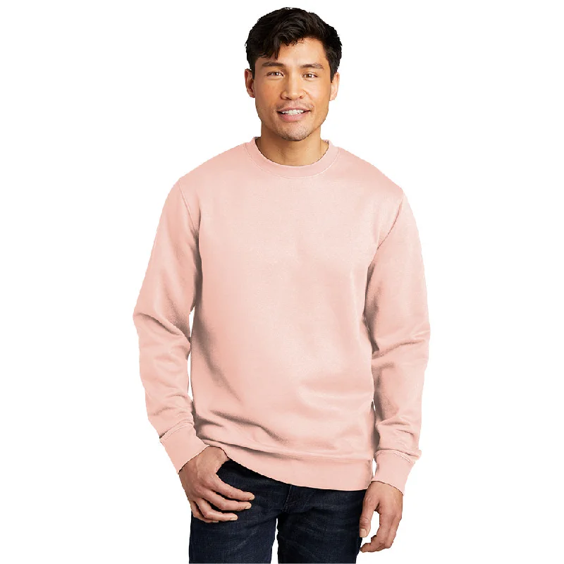 District DT6104 V.I.T. Fleece Crew - Rosewater Pink