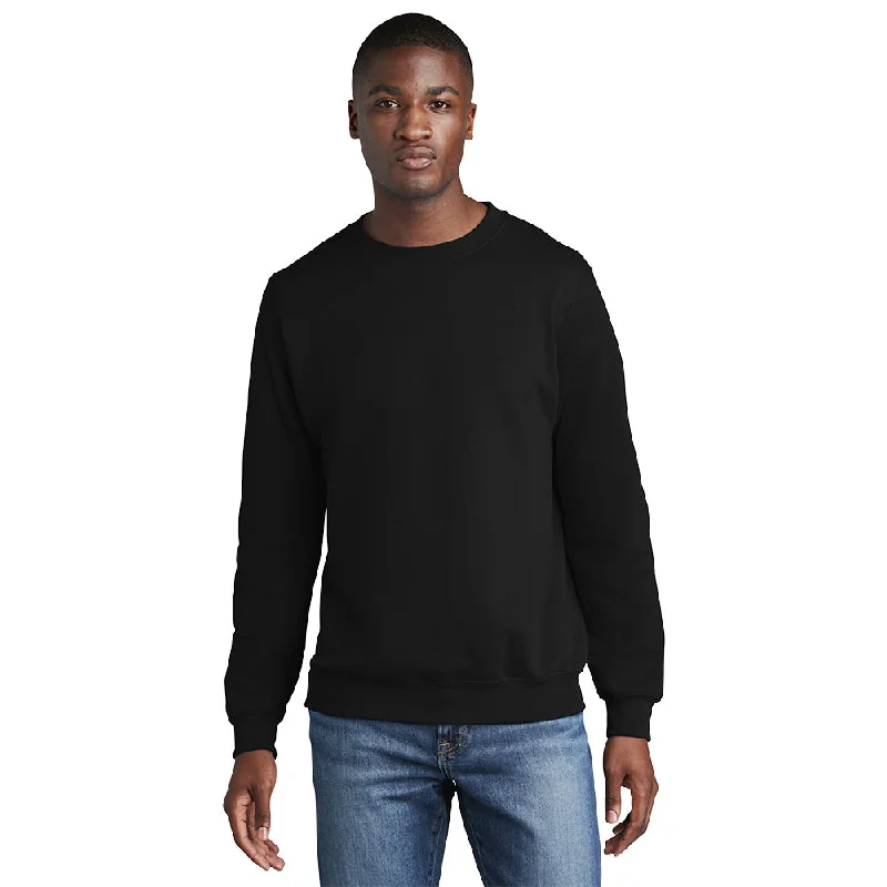 Port & Company PC78 Core Fleece Crewneck Sweatshirt - Jet Black