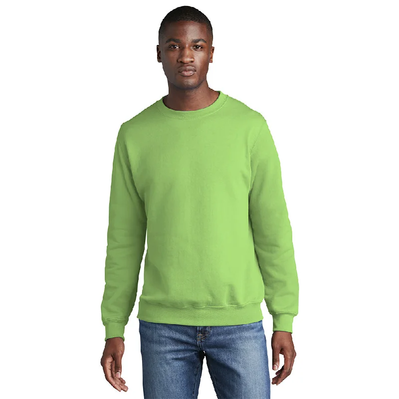 Port & Company PC78 Core Fleece Crewneck Sweatshirt - Lime