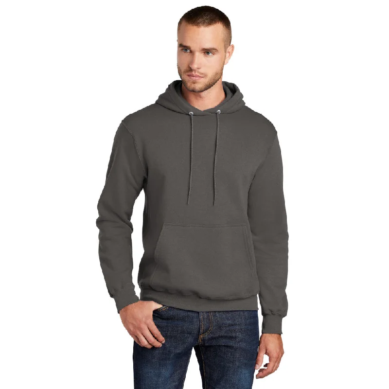 Port & Company PC78H Core Fleece Pullover Hooded Sweatshirt - Charcoal