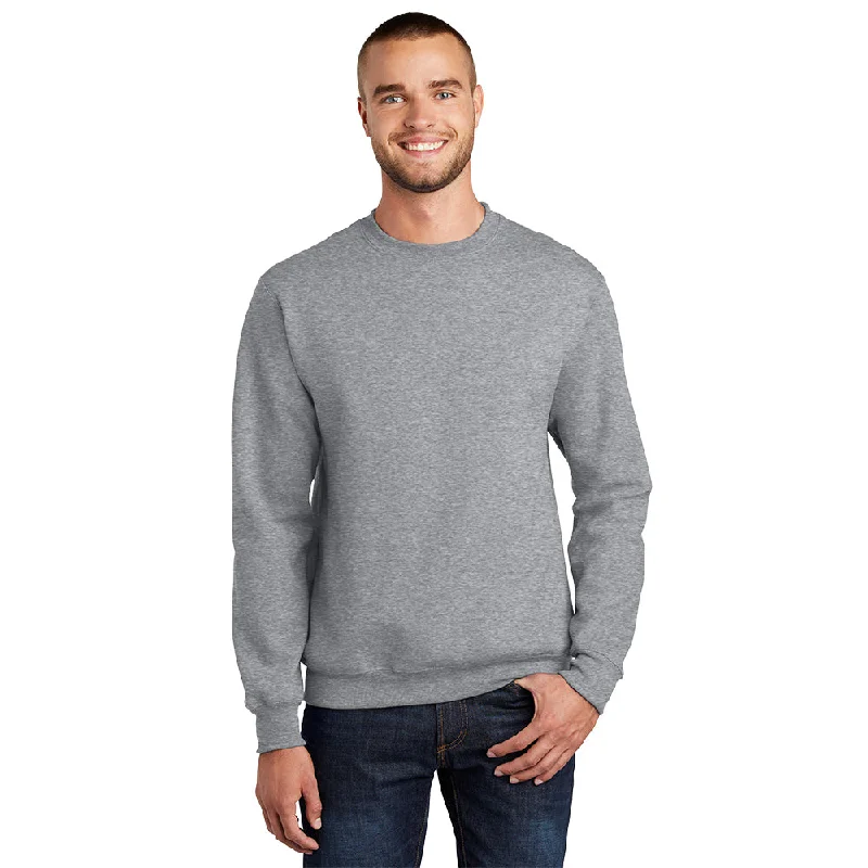 Port & Company PC90 Essential Fleece Crewneck Sweatshirt - Athletic Heather