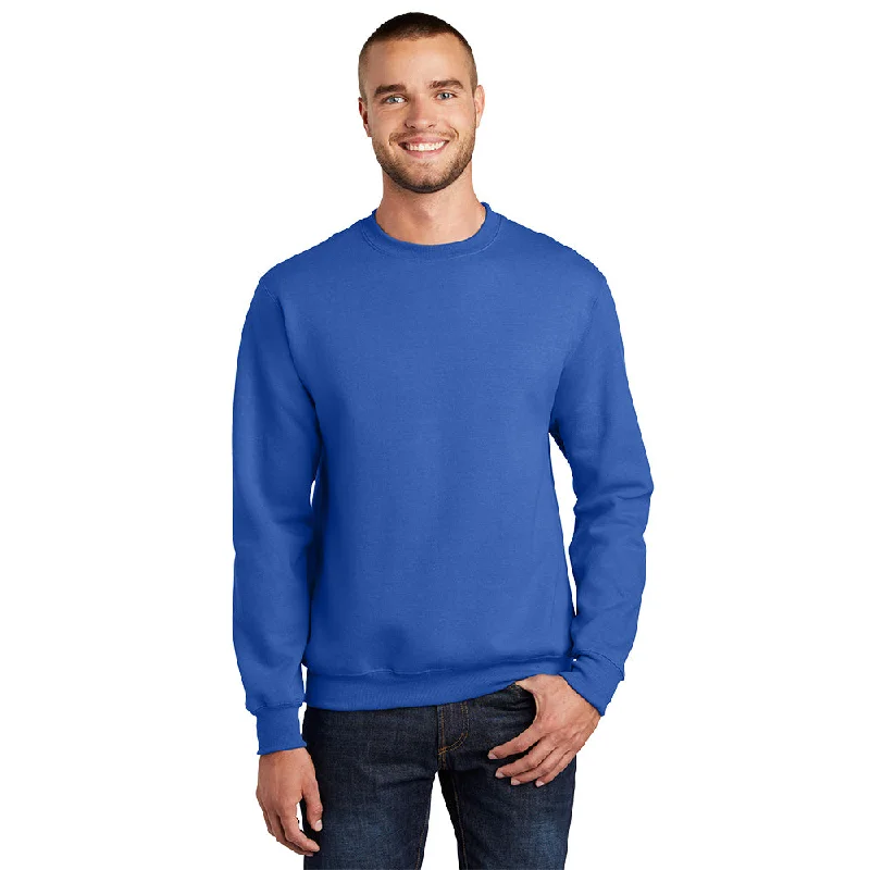 Port & Company PC90 Essential Fleece Crewneck Sweatshirt - Royal