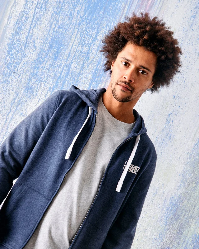 Saltrock Original - Mens Zip Hood - Blue Marl