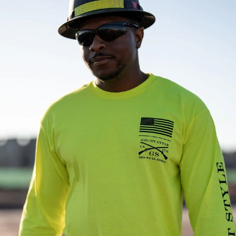 Base Long Sleeve - Safety Green