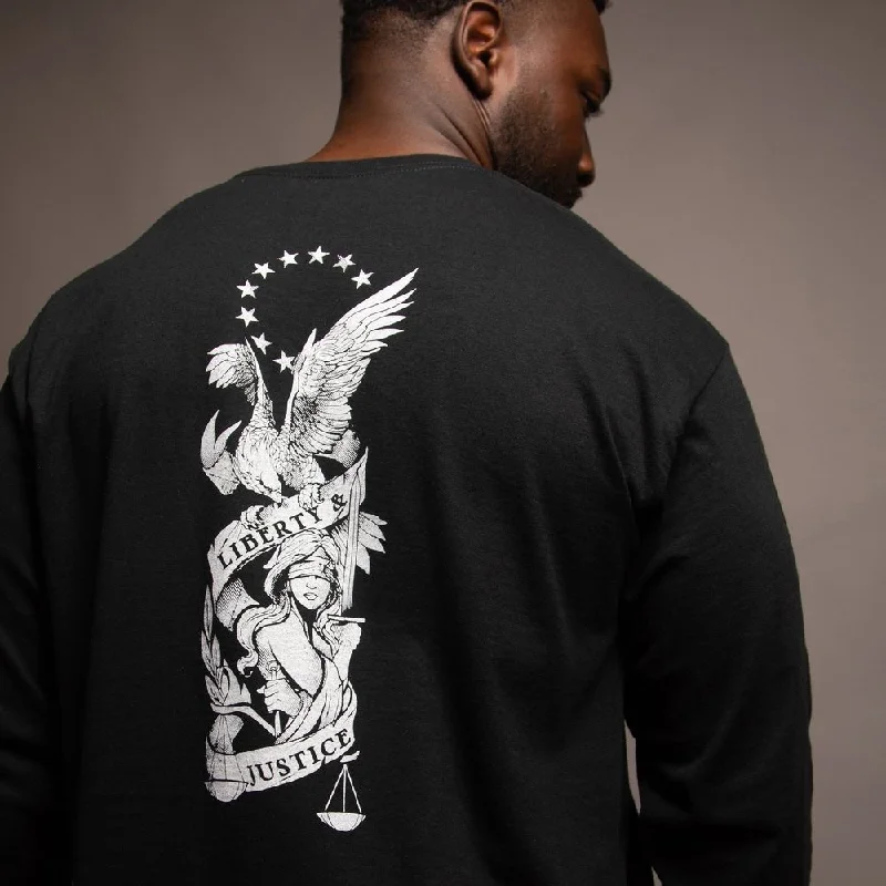 Liberty & Justice Long Sleeve - Black