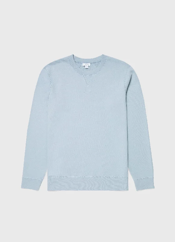 Men's Loopback Sweatshirt in Smoke Blue