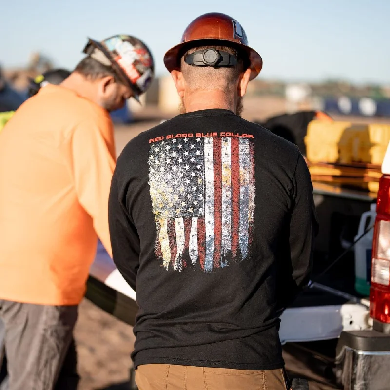 Red Blood Blue Collar® Long Sleeve - Black